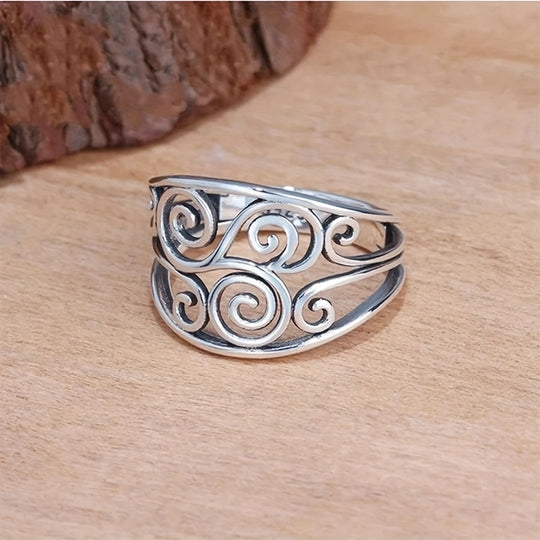 Hollow Wide Band Ring