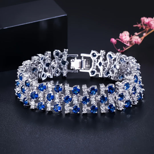 Sleek Bohemian Style Tennis Bracelet