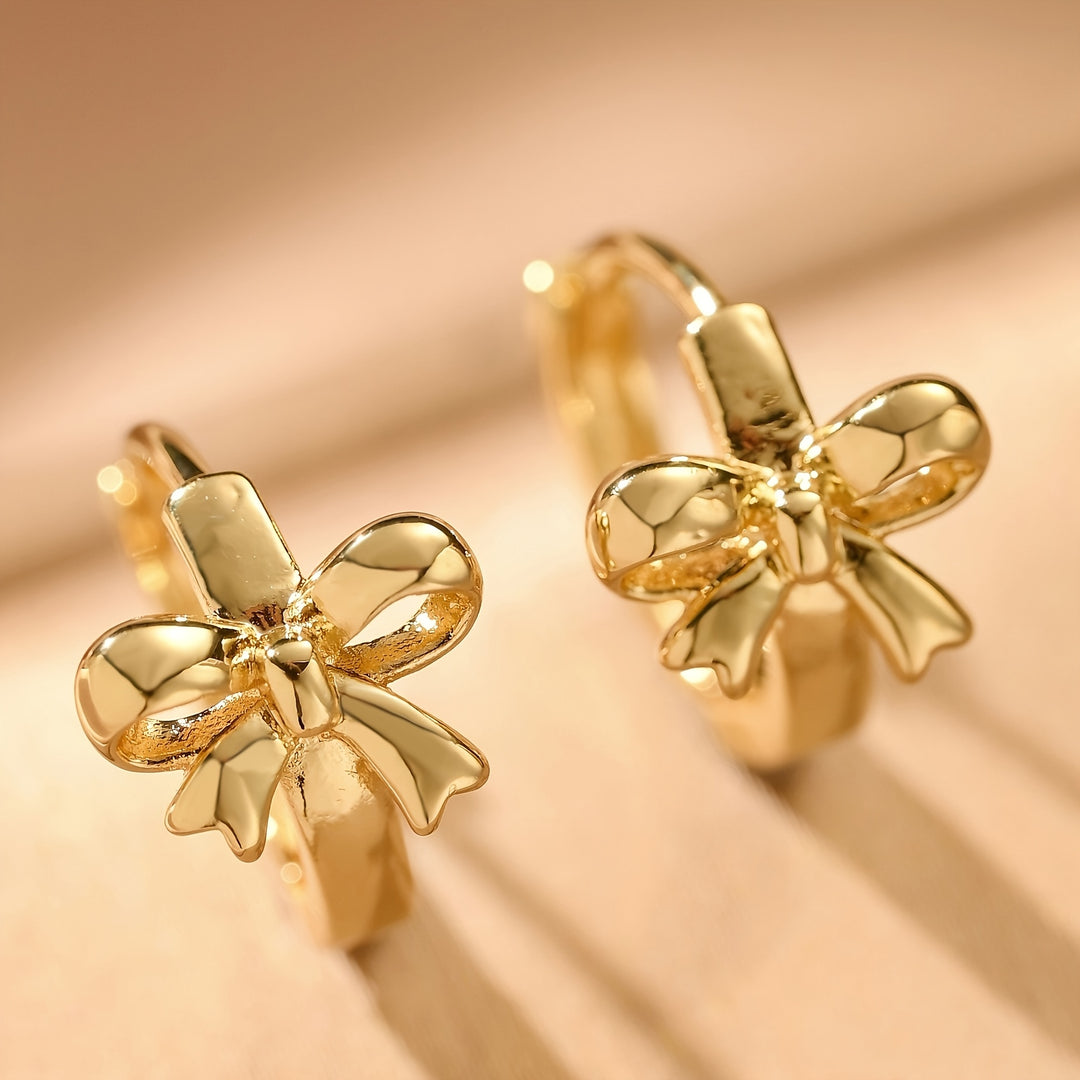 Classic Bow Hoop Earrings