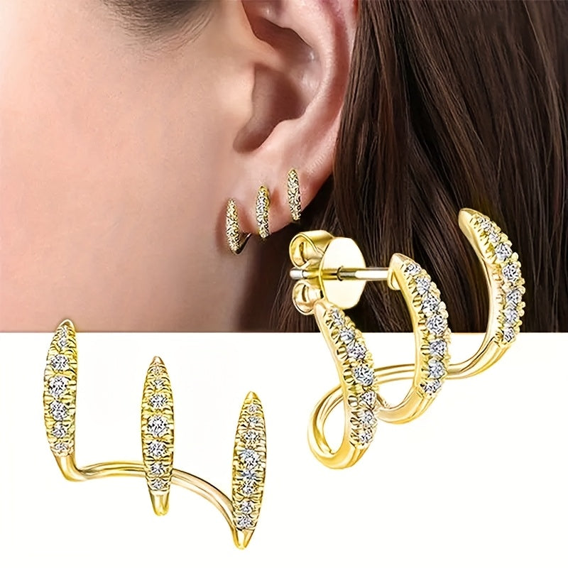 Trendy Curved Claw Earrings