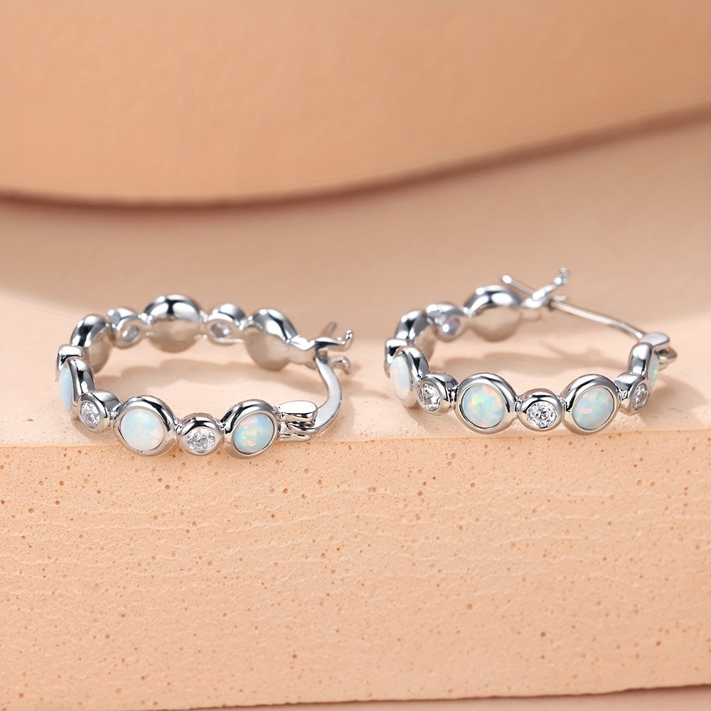 Elegant Classic Copper Hoop Earrings
