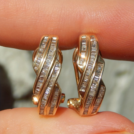 Stylish Sexy Cubic Zirconia Hoop Earrings