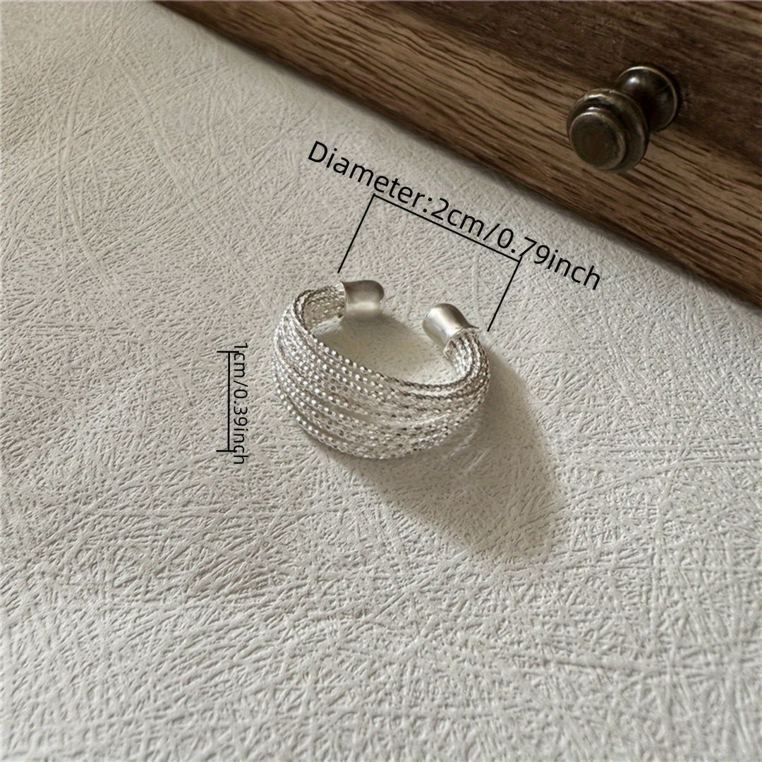 Chic Adjustable Multi-Band Open Ring