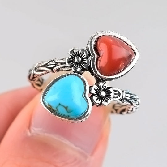 Minimalist Bohemian Turquoise Ring