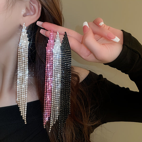 Sparkling Elegant Minimalist Bling Tassel