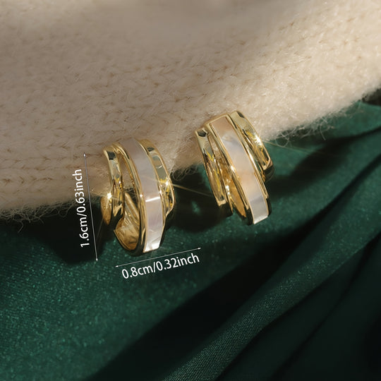 Stylish C-Shaped Earrings