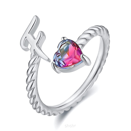 Adjustable Initial Letter Ring