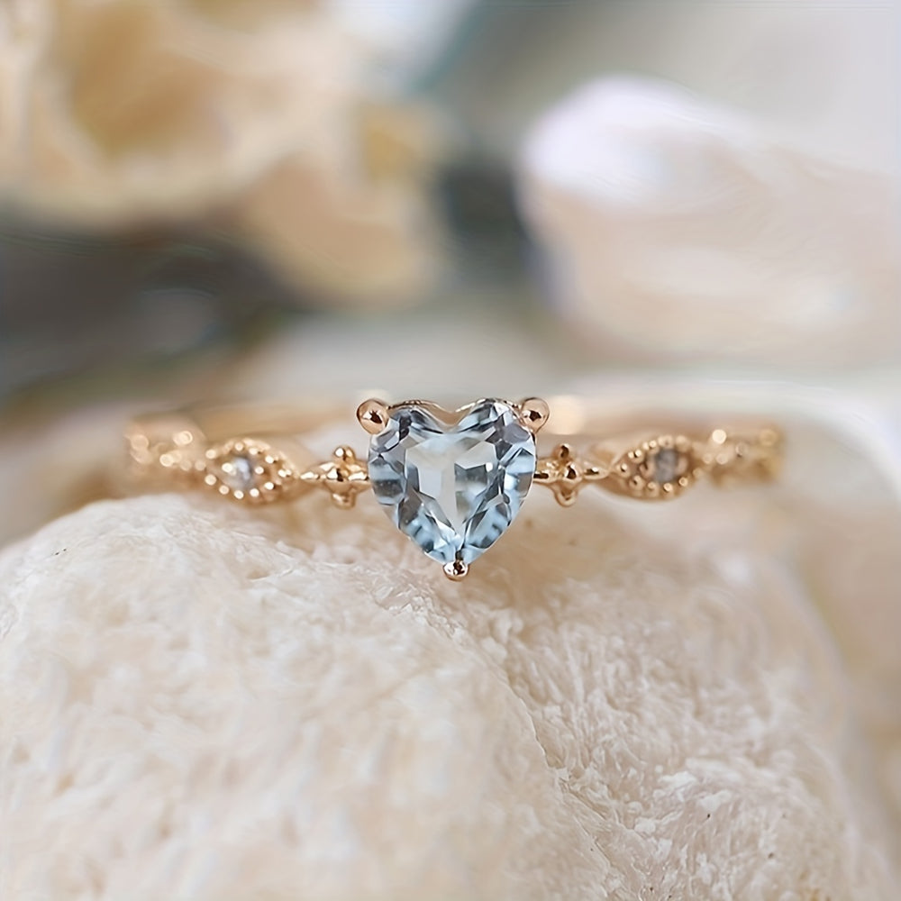 Elegant Trendy Heart-Shaped Ring