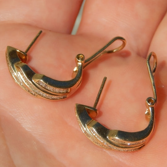 Stylish Sexy Cubic Zirconia Hoop Earrings