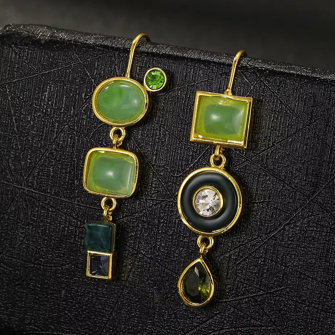 Fashionable Green Drop Earrings