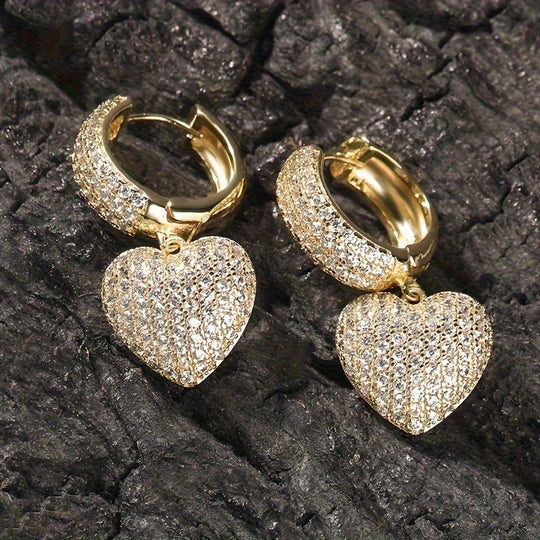 Minimalist Micro Pave Zirconia Earrings