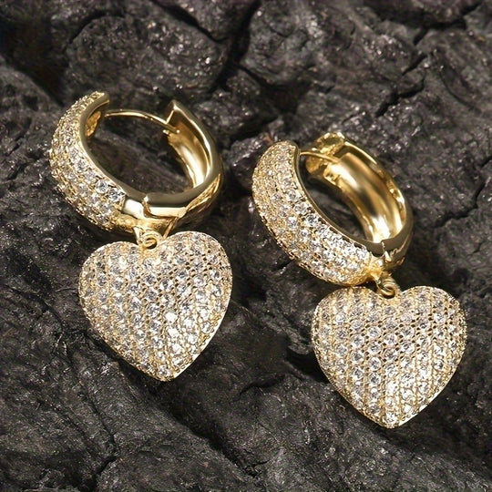 Minimalist Micro Pave Zirconia Earrings