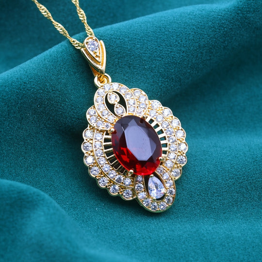 Elegant Golden Plated Copper Pendant