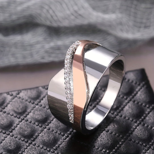 Classic Cross Zirconia Eternal Ring
