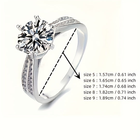 Moissanite Engagement Ring