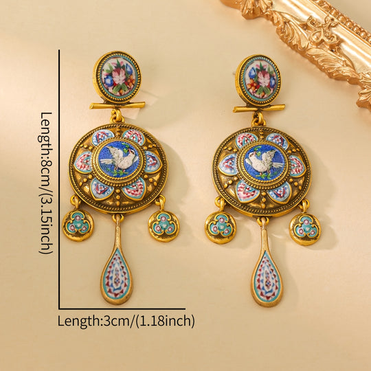 Colorful Timeless Flower Earrings