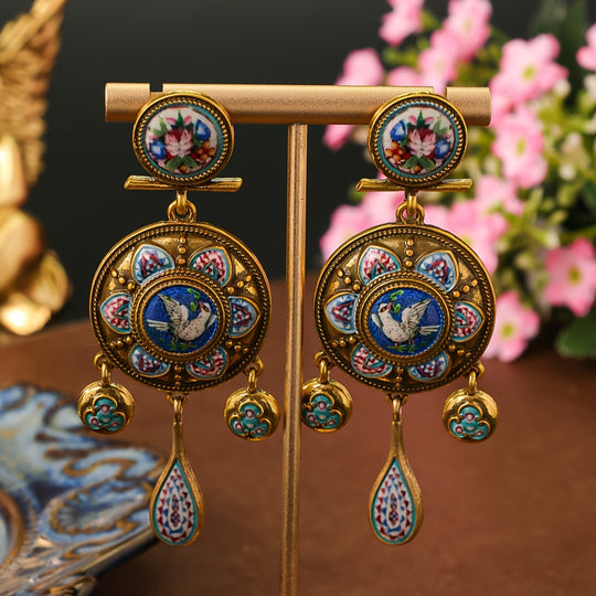 Colorful Timeless Flower Earrings