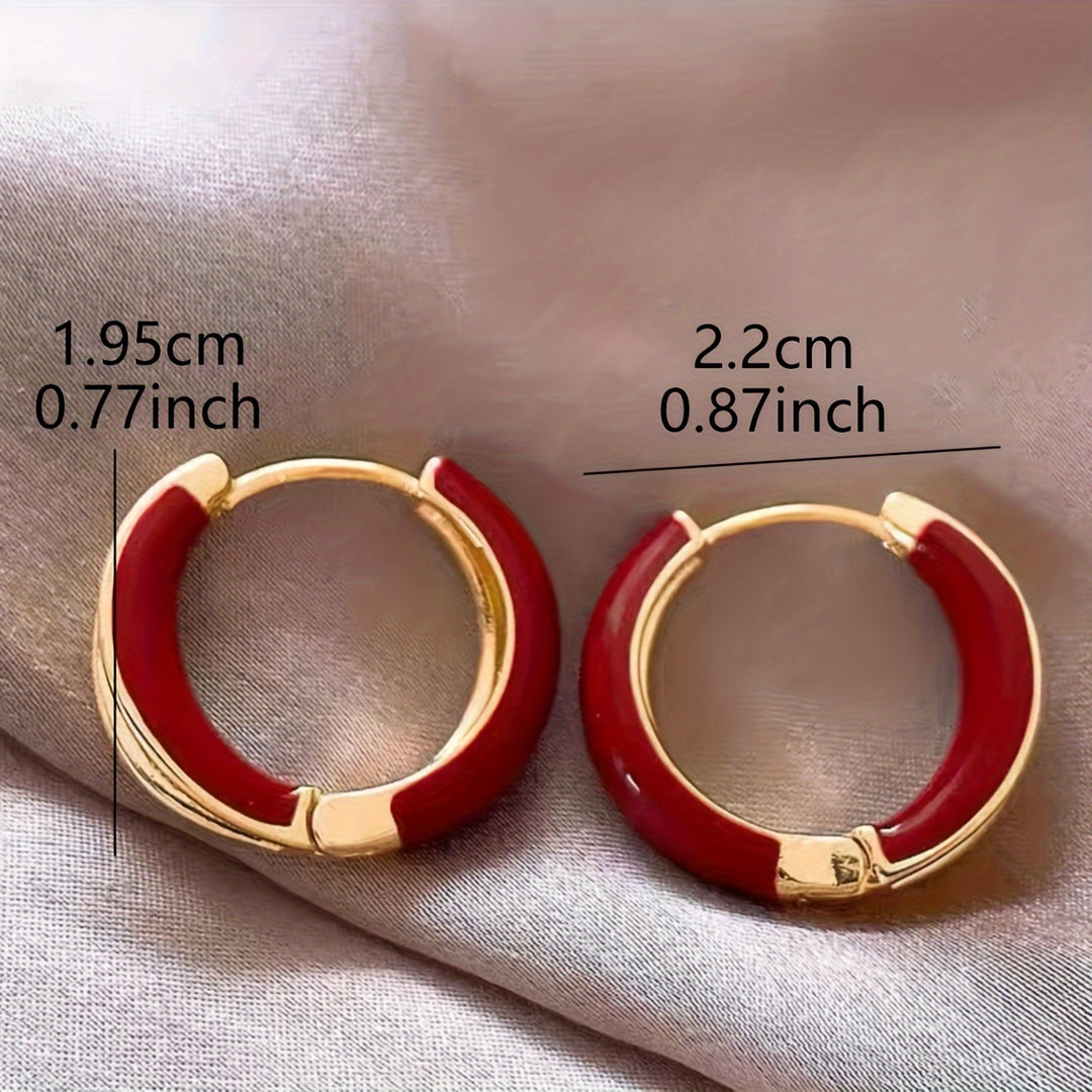 Elegant Circle Hoop Earrings