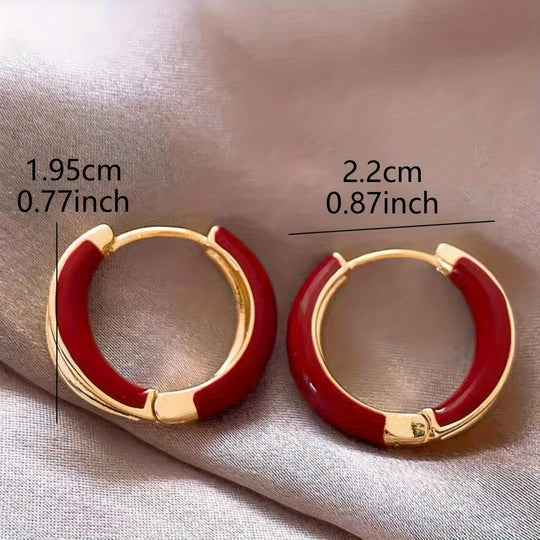 Elegant Circle Hoop Earrings