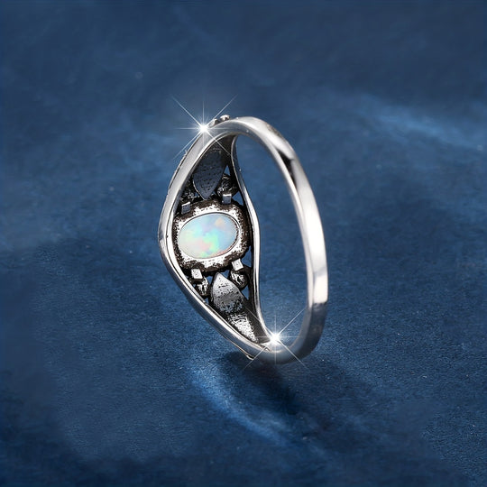 Sleek Boho Style Silver Ring