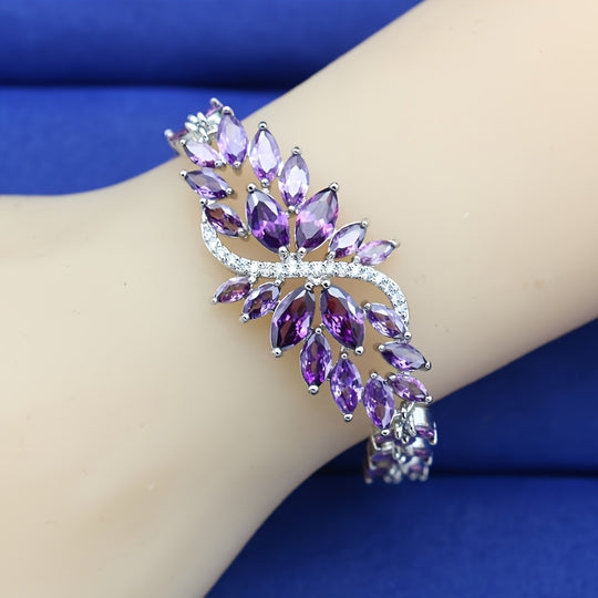 Stylish Elegant Multicolor Zirconia Bracelet
