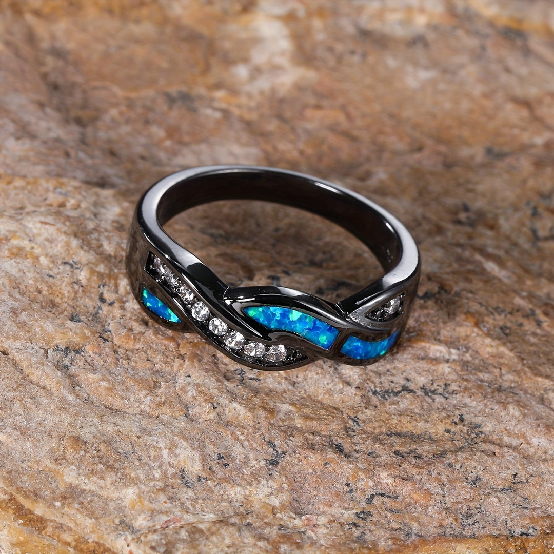 Elegant Golden Plated Copper Ring