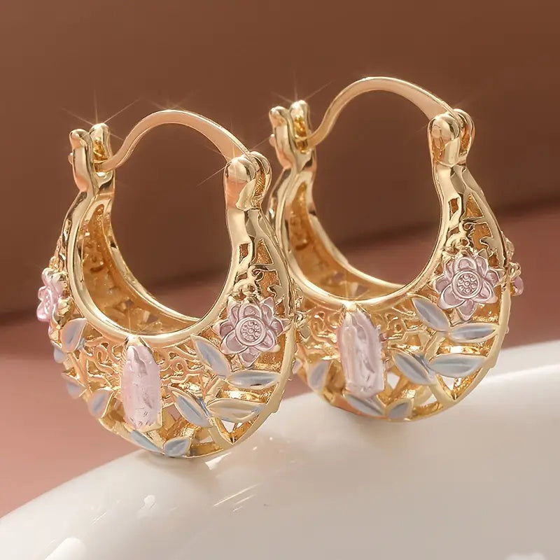 Minimalist Boho KC Golden Hoop Earrings