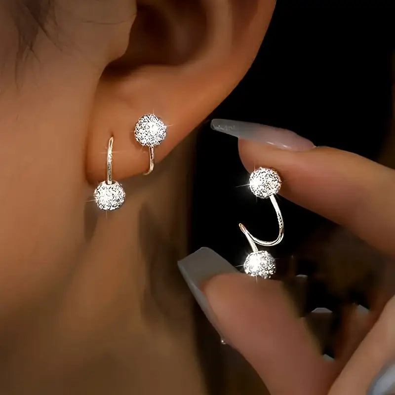 Trendy Spiral Stud Earrings