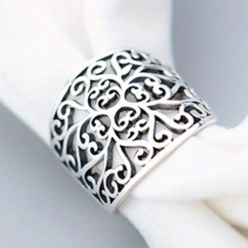 Wide Bohemian Classic Hollow Ring