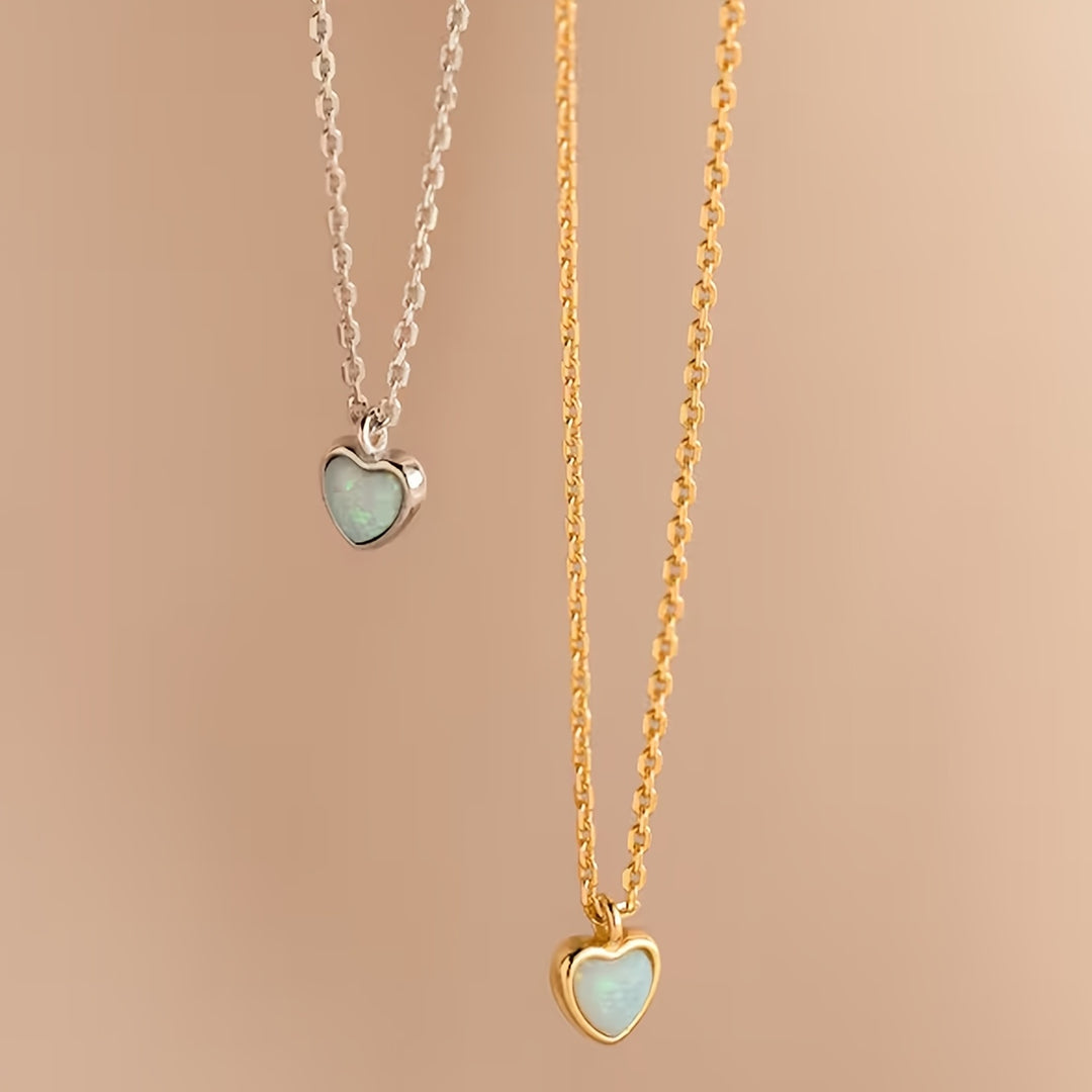 Simple Heart-Shaped Pendant Necklace