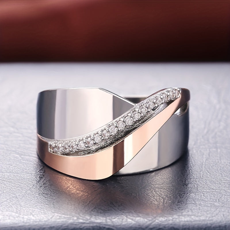 Classic Cross Zirconia Eternal Ring