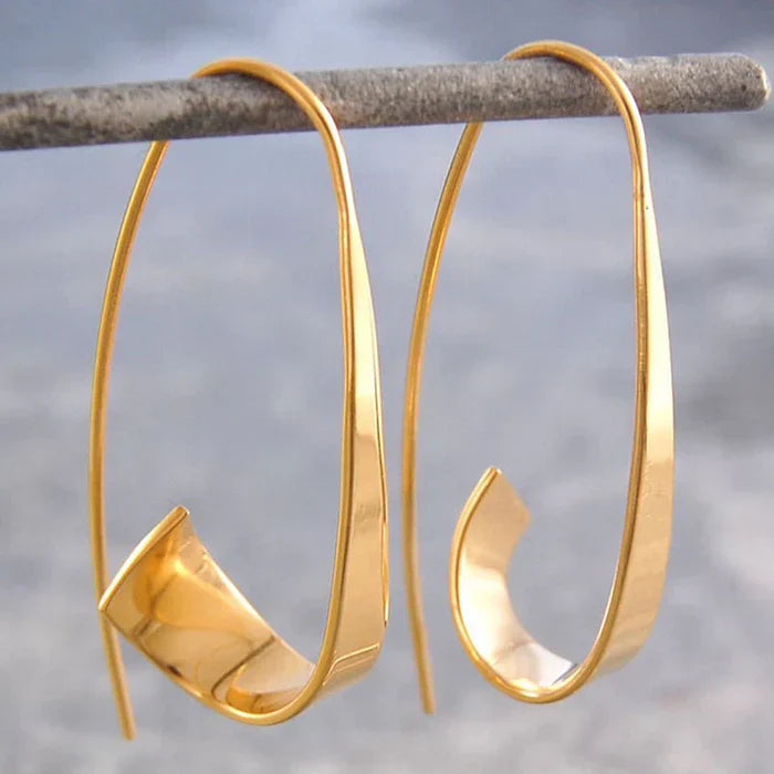 Minimalist Spiral Earrings