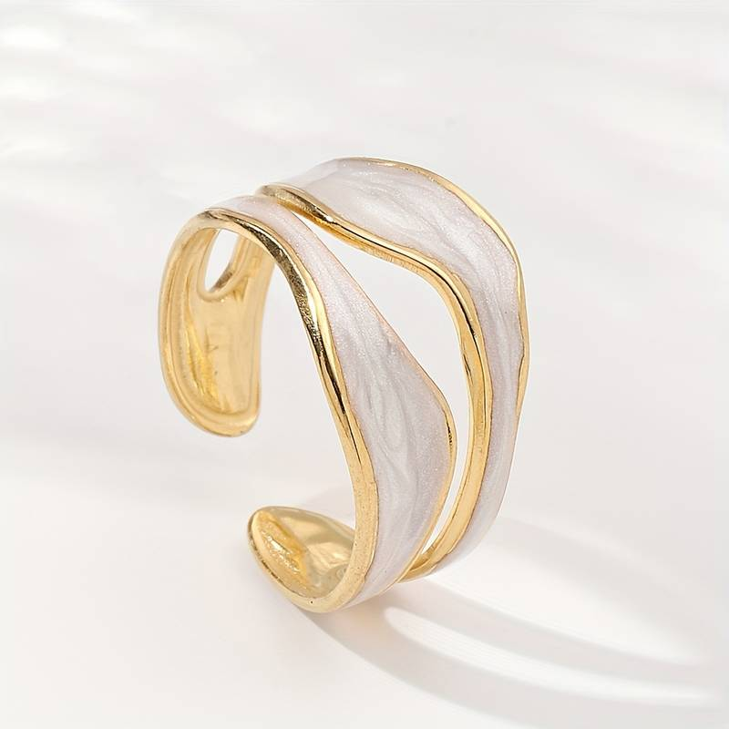 Modern White Gold Ring